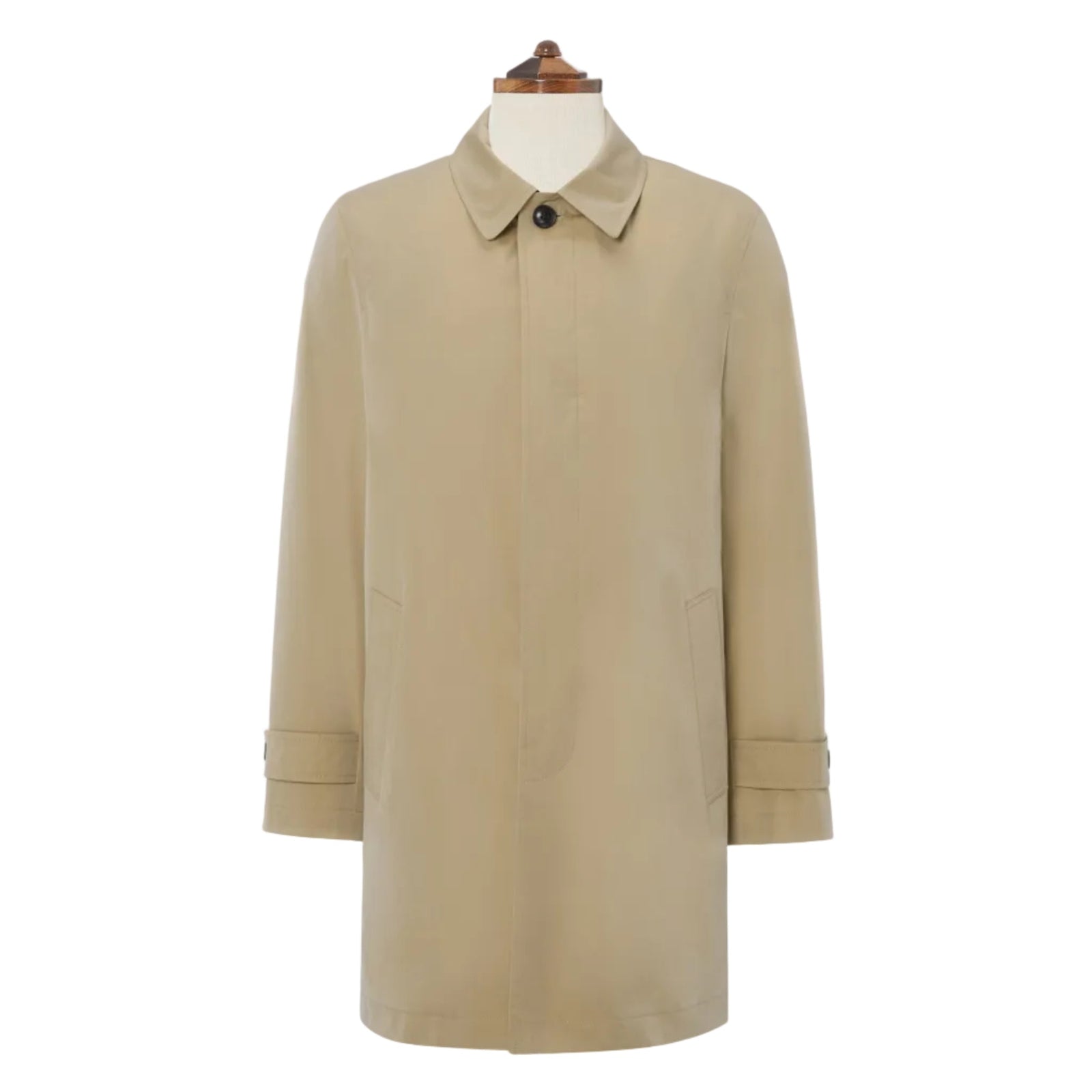 Sheridan Beige Cotton Blend Raincoat