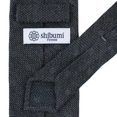 Floral Cashmere Silk Grenadine Tie Grey Shadow