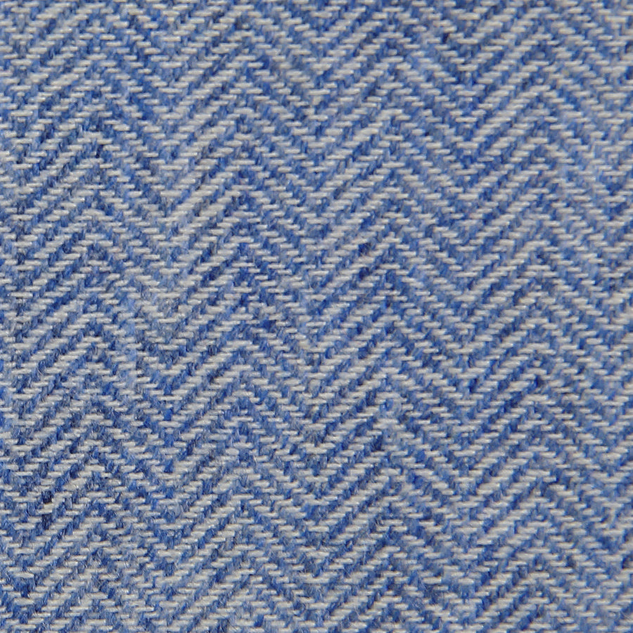 Herringbone Cashmere Bespoke Tie Sea