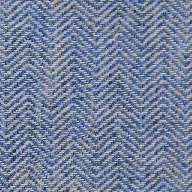 Herringbone Cashmere Bespoke Tie - Sea