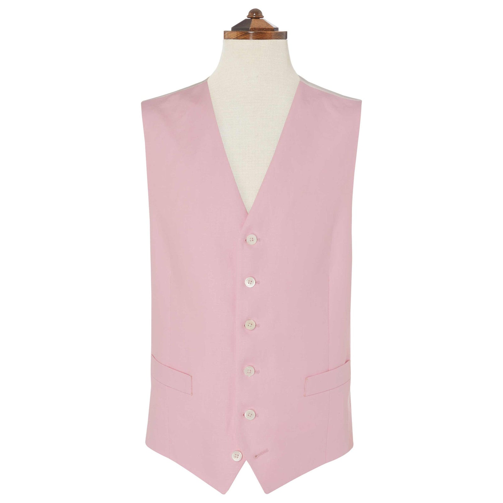 Hyde Pink Linen Waistcoat