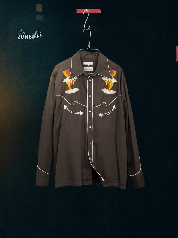 Gonzo Western Shirt Sunburns Black/Brown