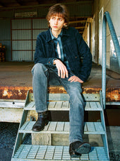 Dante II Suede Jacket Navy