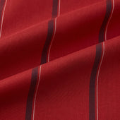 Dark Red Track Stripe Shirt With Contrast T A Collar And Cuffs