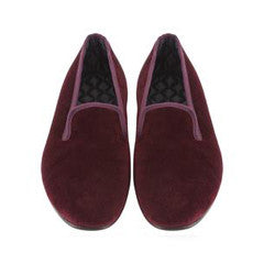 KNIGHTSBRIDGE AUBERGINE VELVET SLIPPER