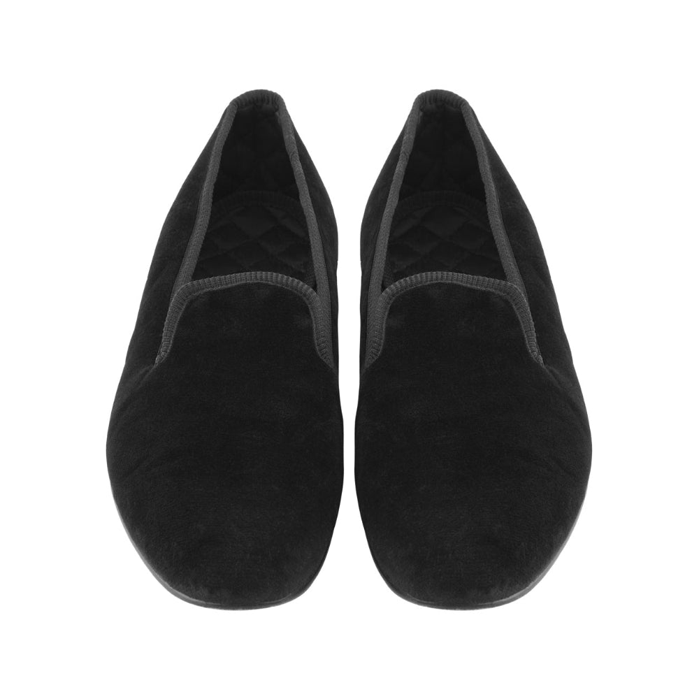 KNIGHTSBRIDGE BLACK VELVET SLIPPER
