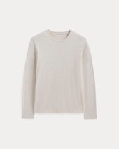 The Essential Organic Long-Sleeve Tee | Heathered Oat