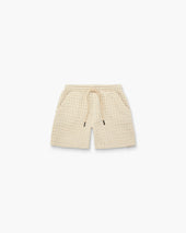 Ecru Porto Waffle Shorts