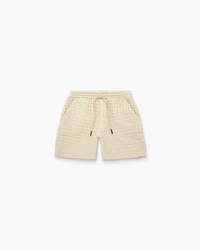 Ecru Porto Waffle Shorts