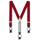 Red and Navy Webbed Spot Braces