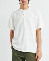 Henley Neck T Shirts Off White