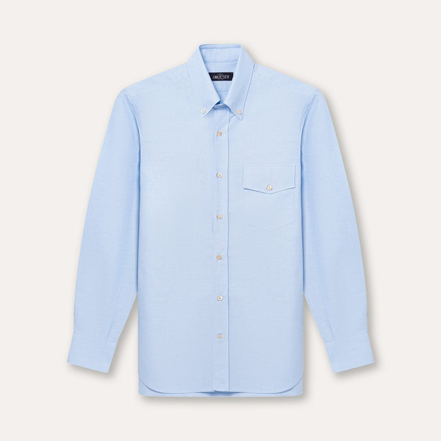 Blue Oxford Button Down Shirt