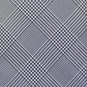 Glencheck Woven Silk Tie White Self Tipped