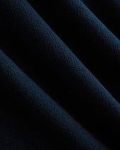 Relaxed V-Neck Sweater in Everyday Cotton | Deep Navy