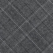 Checked Bespoke Wool Tie - Grey