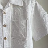 Floral Cotton Jacquard Camp Shirt