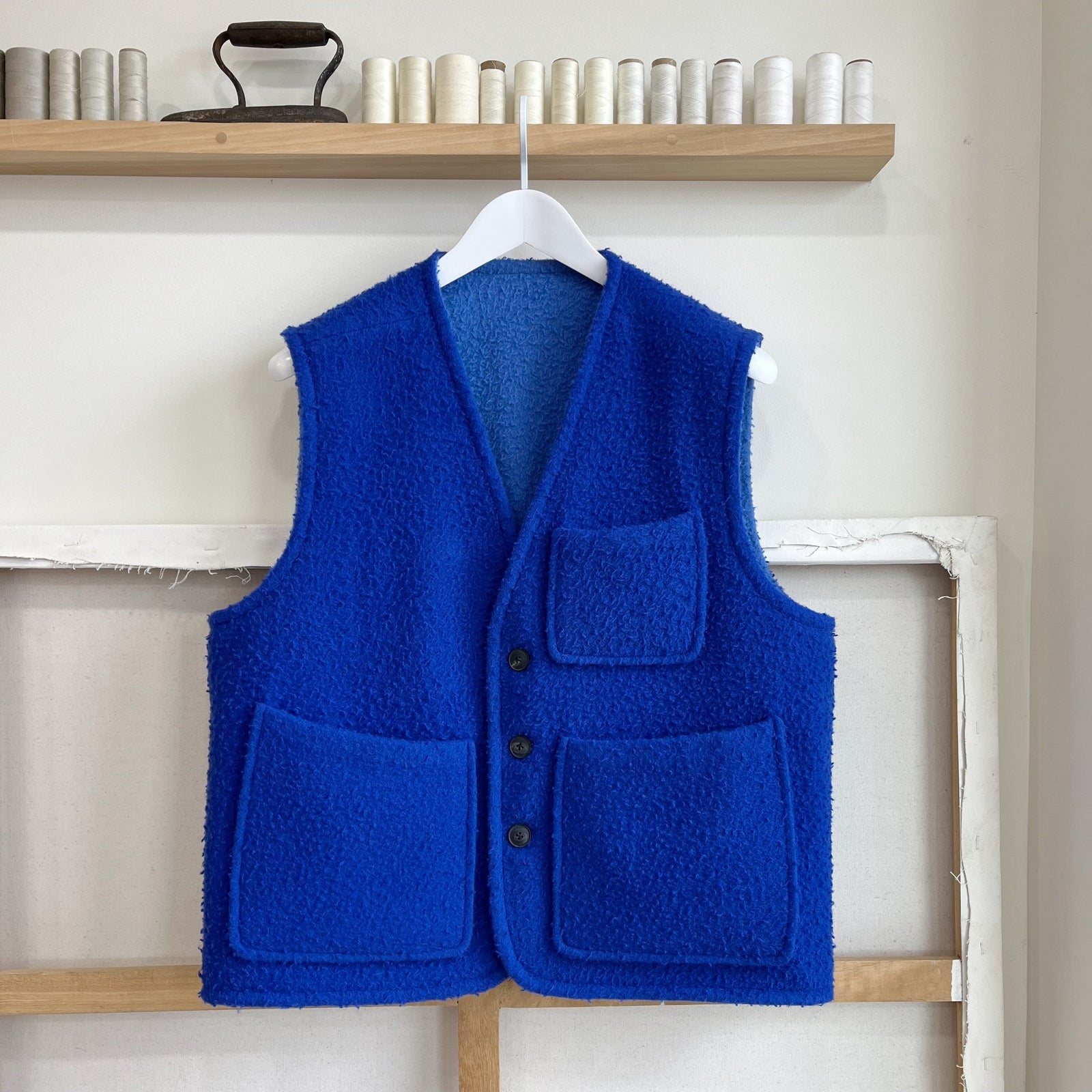 Pervinca Cina Reversible Casentino Wool Vest