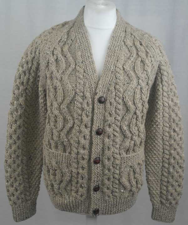 8E V-Neck Cardigan - 100% Donegal Tweed - Inverallan