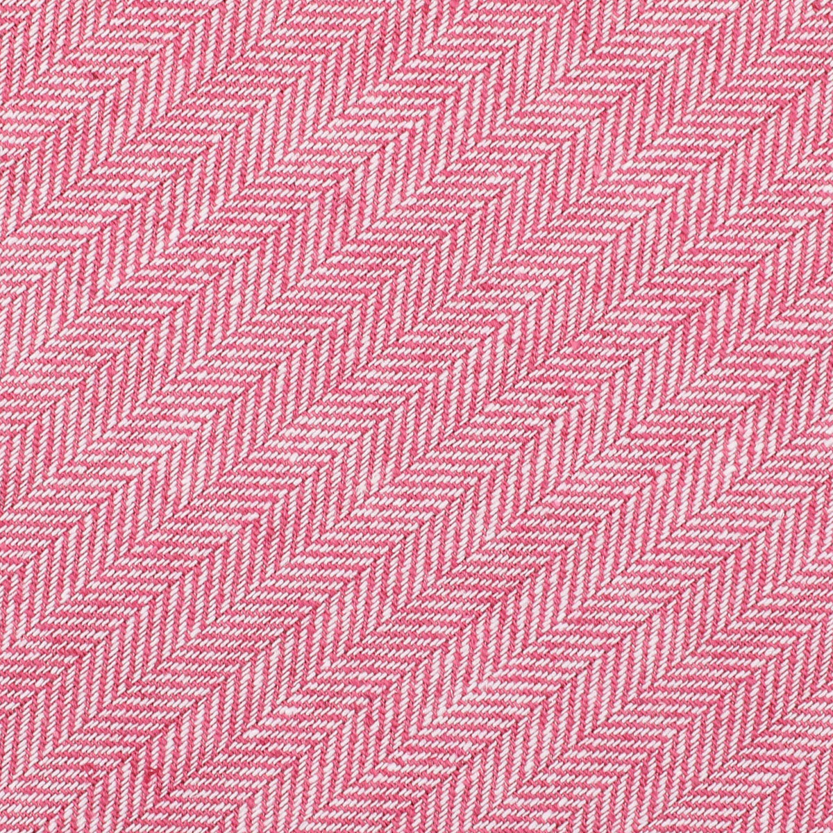 Vintage Herringbone Bespoke Linen Cotton Tie Pink