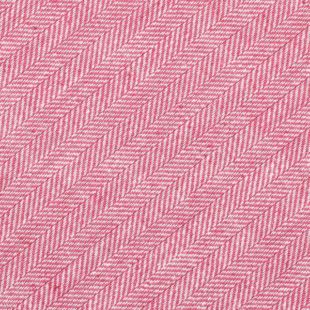 Vintage Herringbone Bespoke Linen / Cotton Tie - Pink