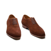 Constello True Seamless Faux Cap Toe Semi Brogue Hand Welted Castorino Suede French