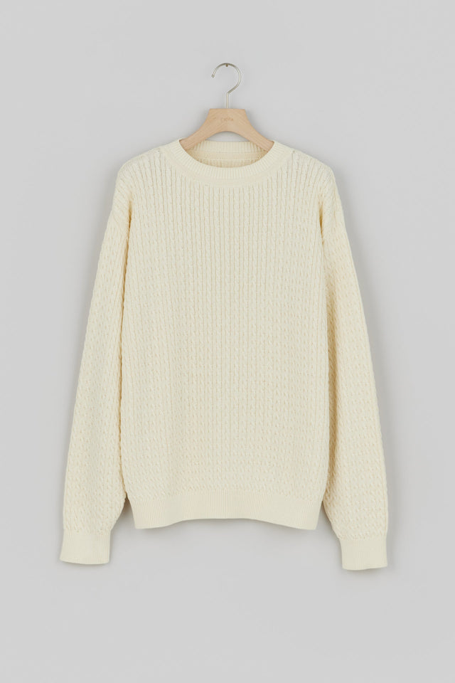 【SALE】Cable-knit Sweater