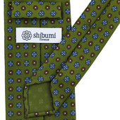 50oz Floral Printed Silk Tie Hand Rolled