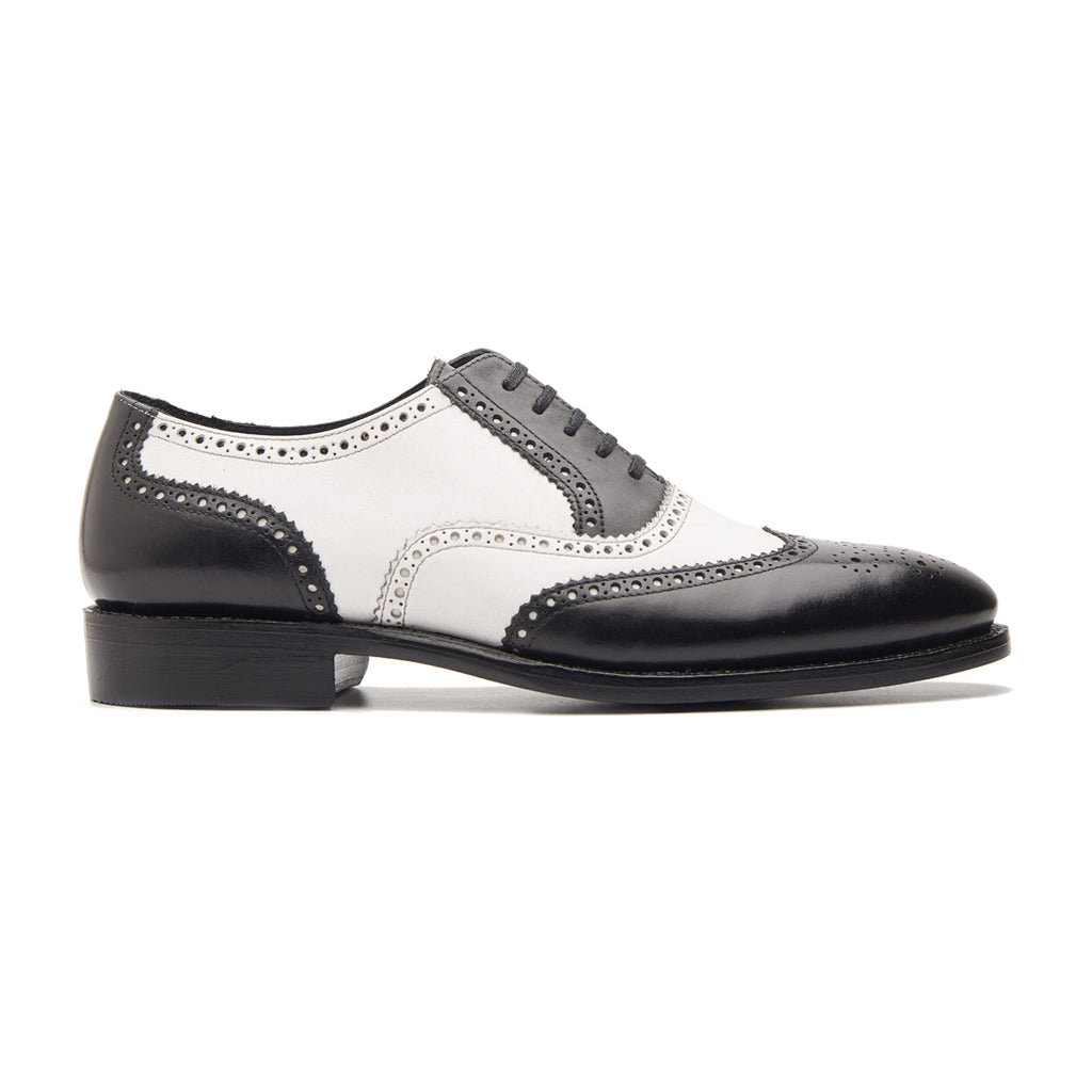 Specter Spectator Shoes Noir Blanc Hand Welted Classics Collection