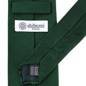Plain Japanese Jacquard Silk Tie Hand Rolled
