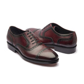 Marcus Quarter Brogue Bordeaux Hand Welted Patina Collection