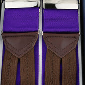 Barathea Braces Purple