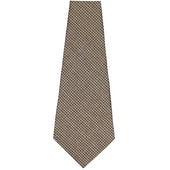 Vintage Houndstooth Bespoke Wool Tie Beige