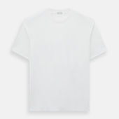 White Short-sleeve Fitted T-Shirt