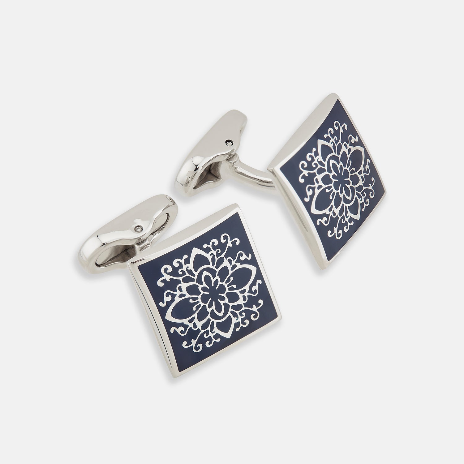 Floral Square Cufflinks