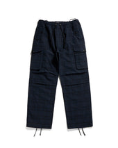 COMBAT EASY PANTS / NAVY LINEN CHECK