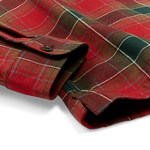 Elk Heights Camp Shirt - Sycamore Green / Red Plaid