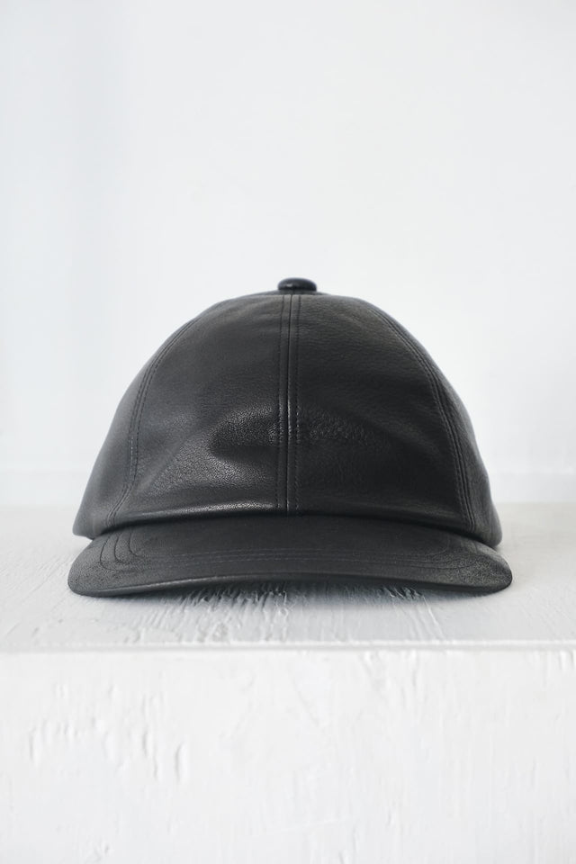 FUJITO Leather B.B Cap Black | Directors Web Shop powered by BASE