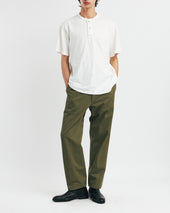 Henley Neck T Shirts Off White