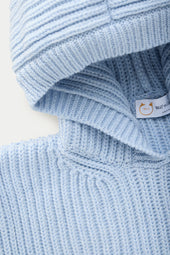 Wool Chunky Pullover Hoodie Icicle