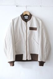 Fujito Flight Jacket Beige Stripe Directors Web Shop Powered By Base