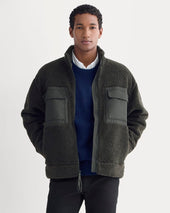 ReTrack Fleece Zip-Up | Black