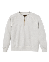 Quarter-zip Terry Sweatshirt - Heather Gray