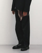 Cinch Back Curved Pants Twill