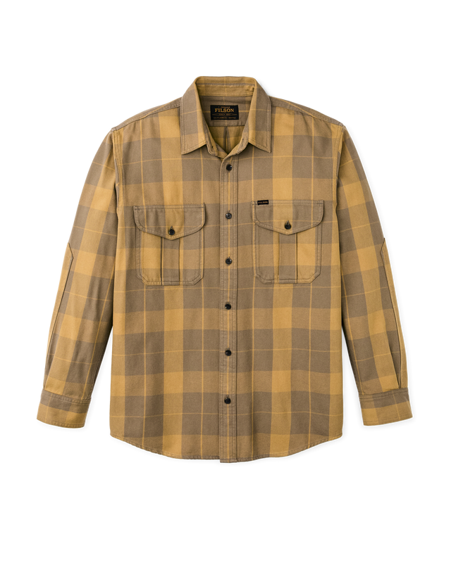 Vintage Wash Alaskan Guide Shirt - Light Brown / Ochre Plaid