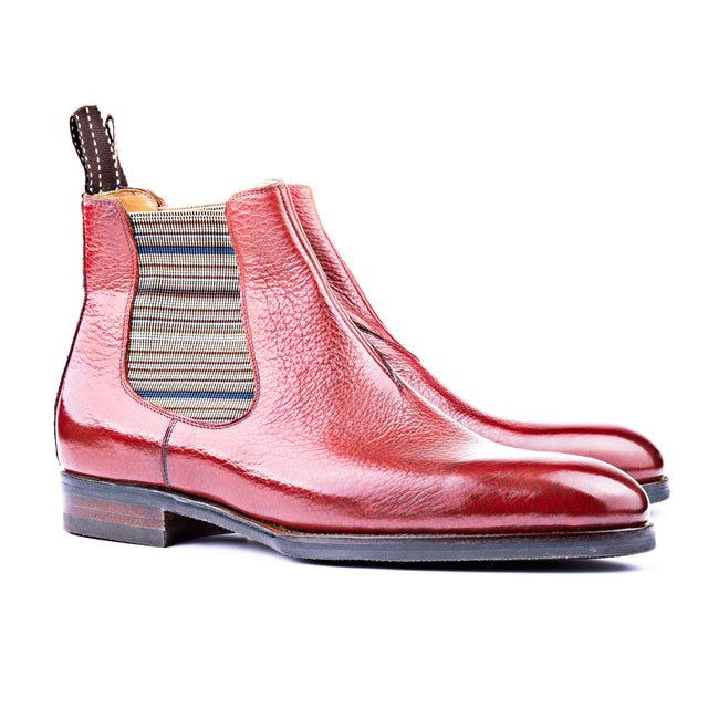 Chelsea Boots with playful striped elastics