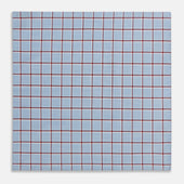 And Burgundy Windowpane Check Hand Rolled Handkerchief