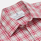 Red Check Cotton Weekend Fit Finch Shirt
