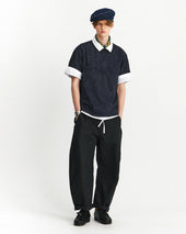 Cinch Back Curved Pants Linen