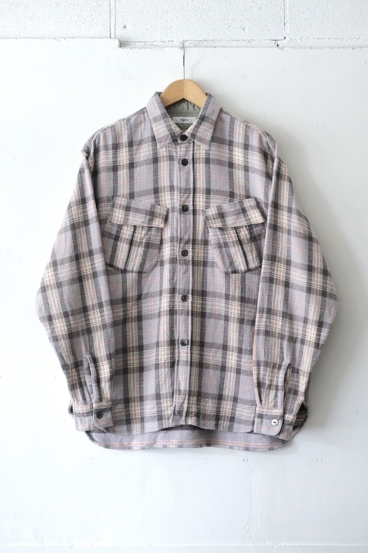 FUJITO Fatigue Shirt Pink Check,Blue Check | Directors Web Shop powered by BASE