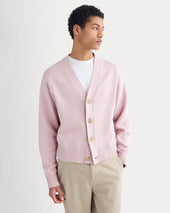 Cropped Cardigan In Everyday Cotton Burnished Lilac